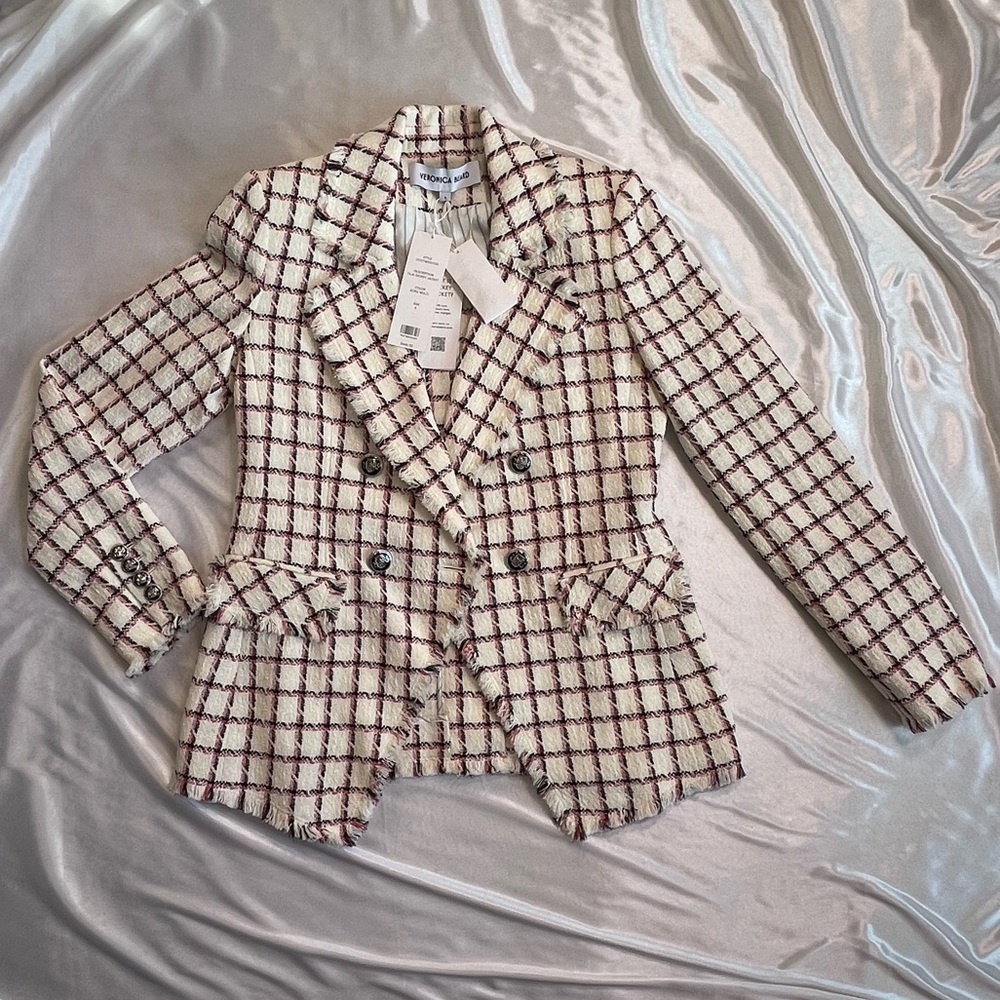 Veronica Beard Taja Tweed Dickey Jacket